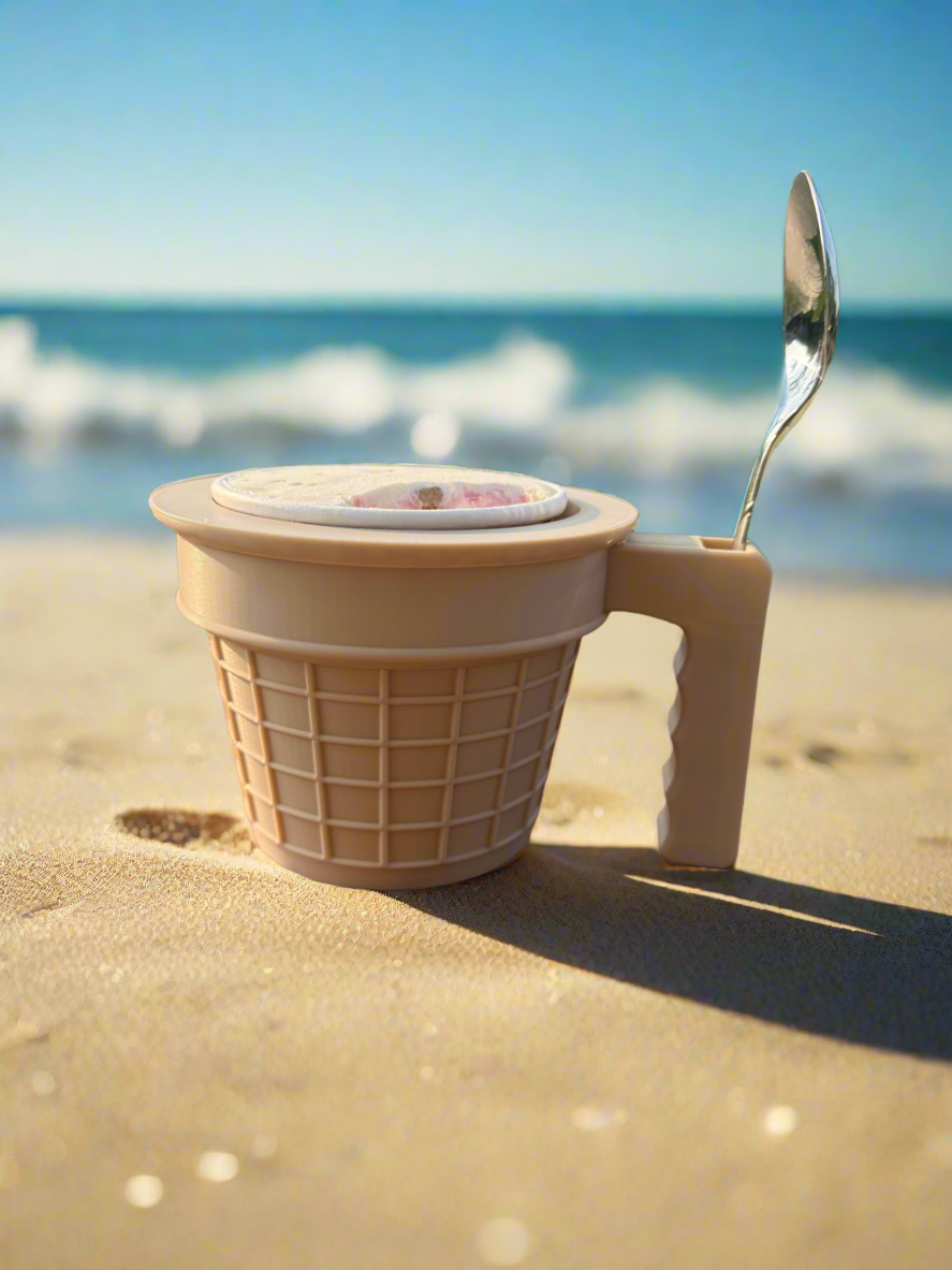Waffle Cone Ice Cream Pint Holder