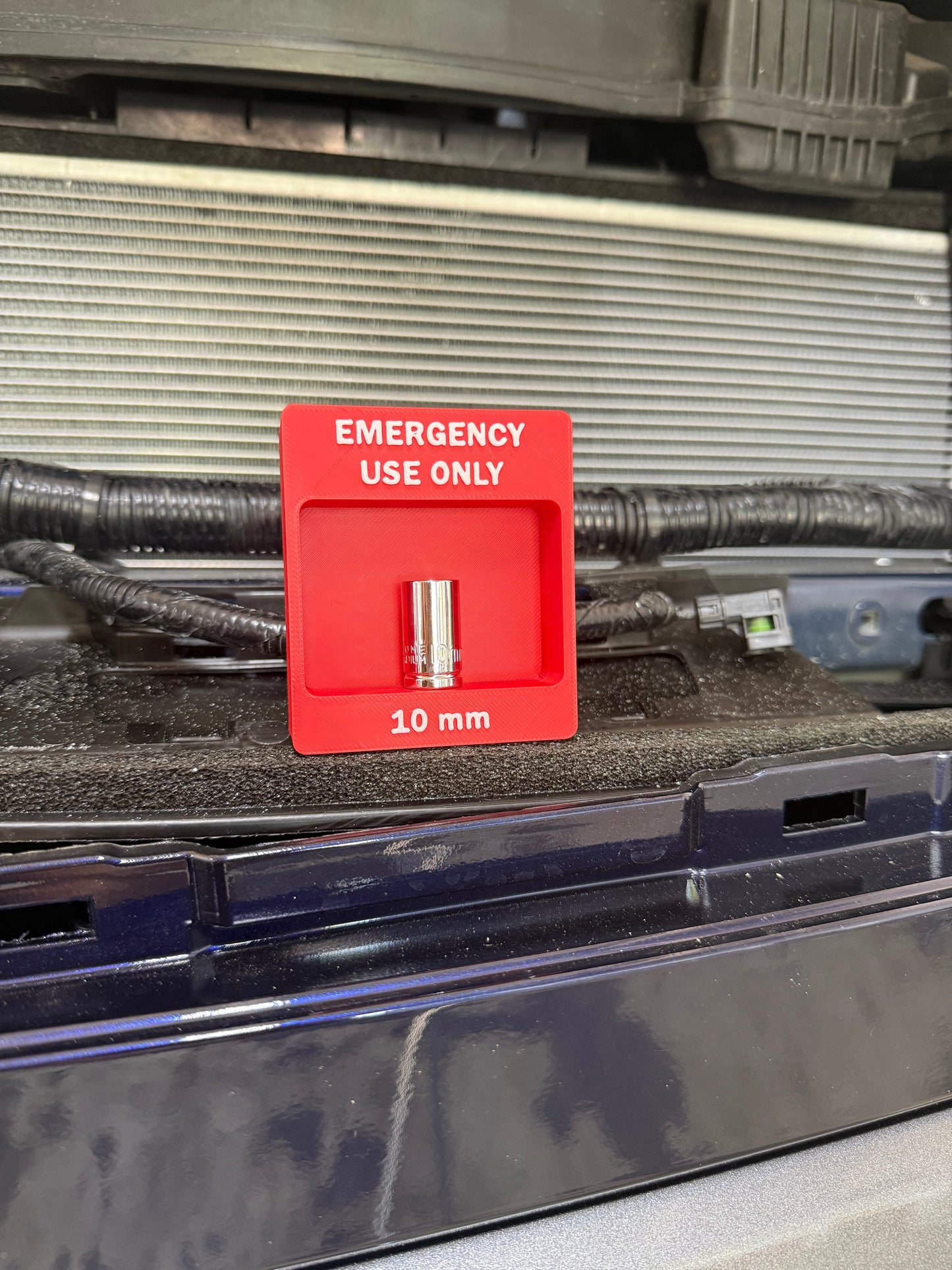 Emergency Use Only 10mm Socket Holder