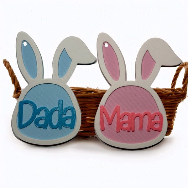 Personalized Easter Bunny Tags