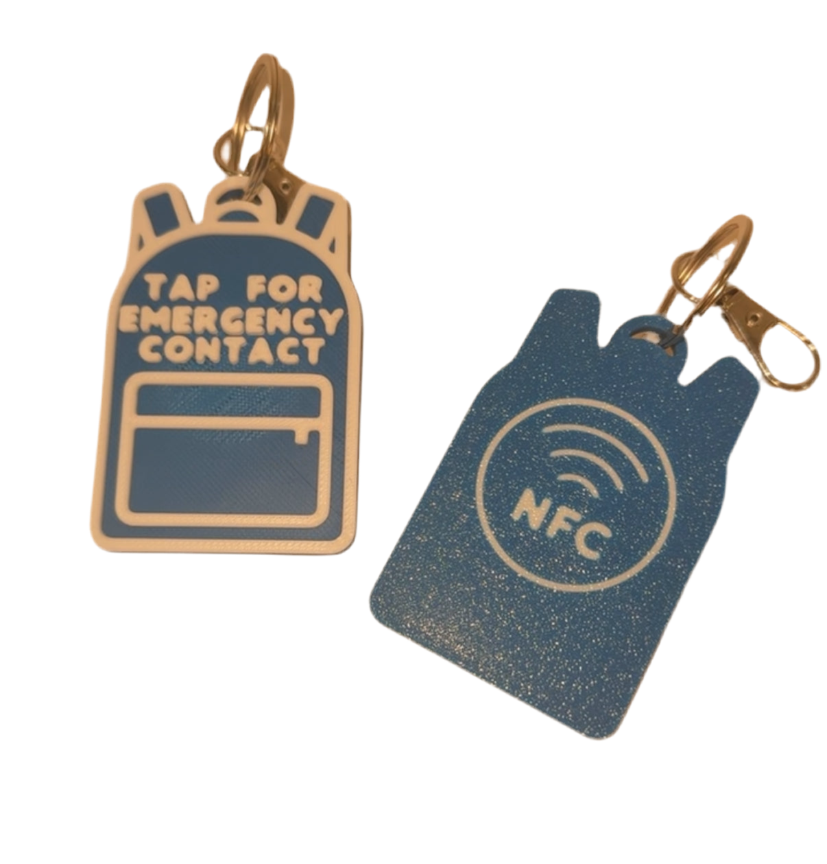 Digital Emergency Contact Keychain
