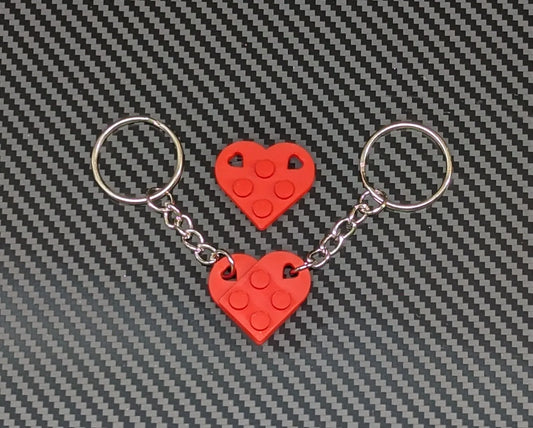 Heart Puzzle Keychain Set