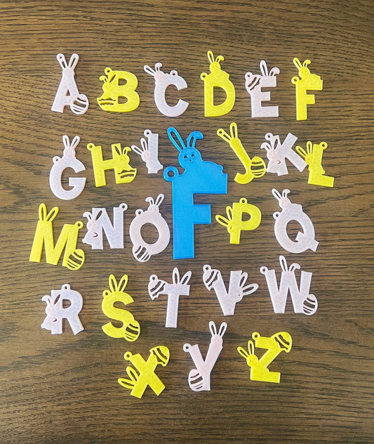 Bunny Alphabet Keychains