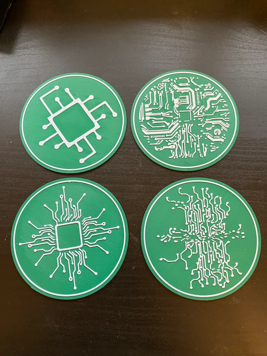 Circuit Board Coaster Set