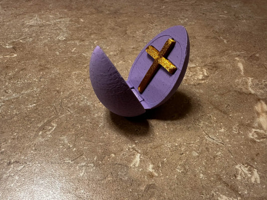 Easter Egg with Cross Inside