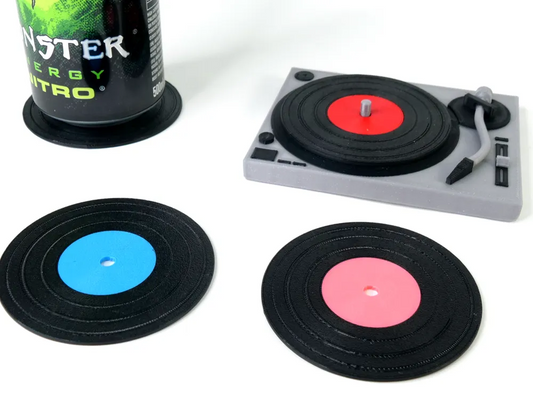Vinyl Record Coasters