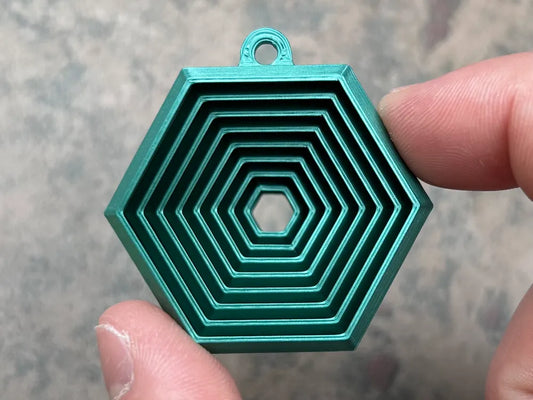 Hexagonal Fidget Keychain