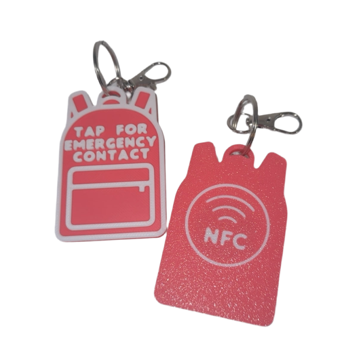 Digital Emergency Contact Keychain