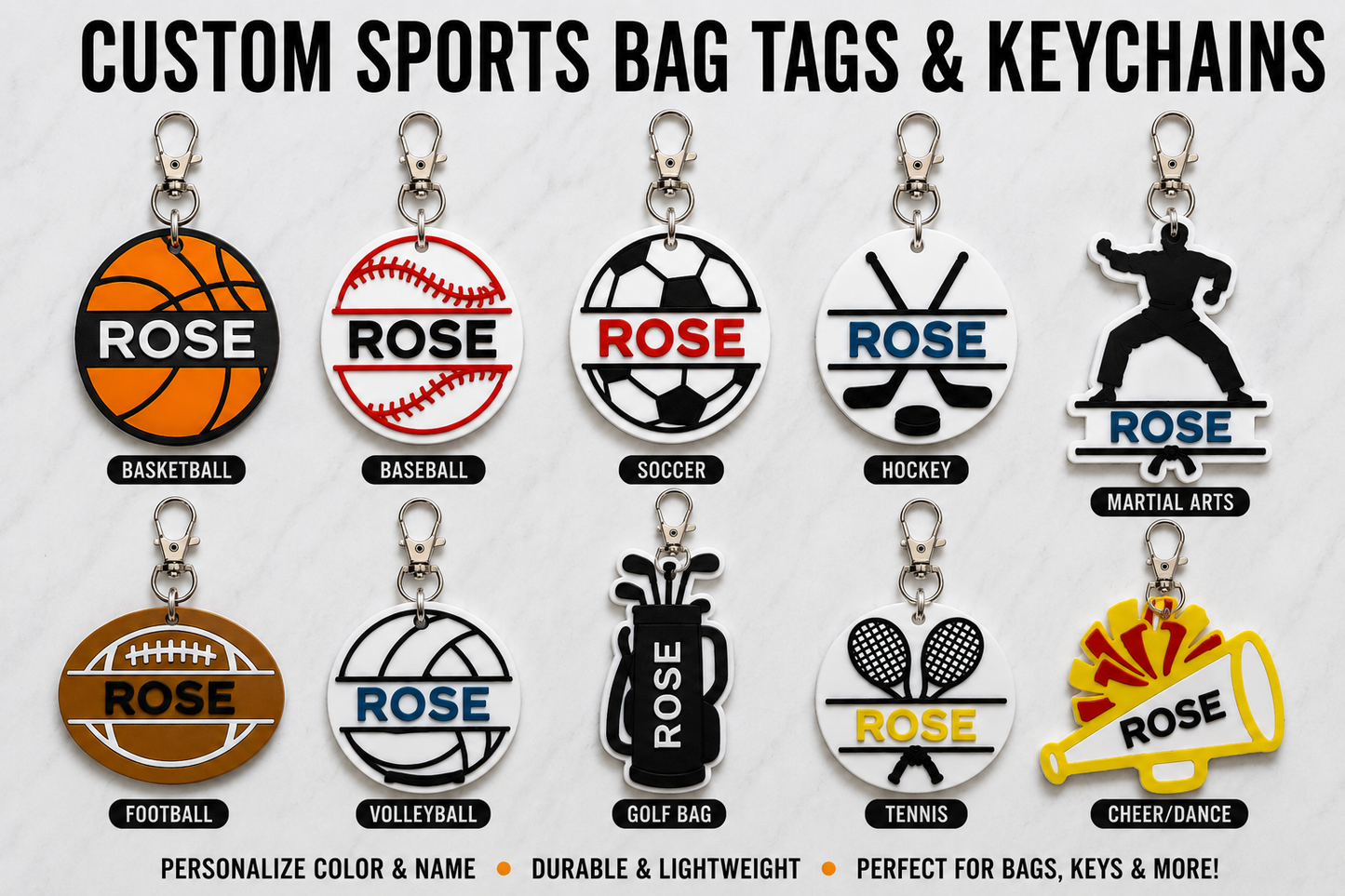 Sport Keychain - Personalized