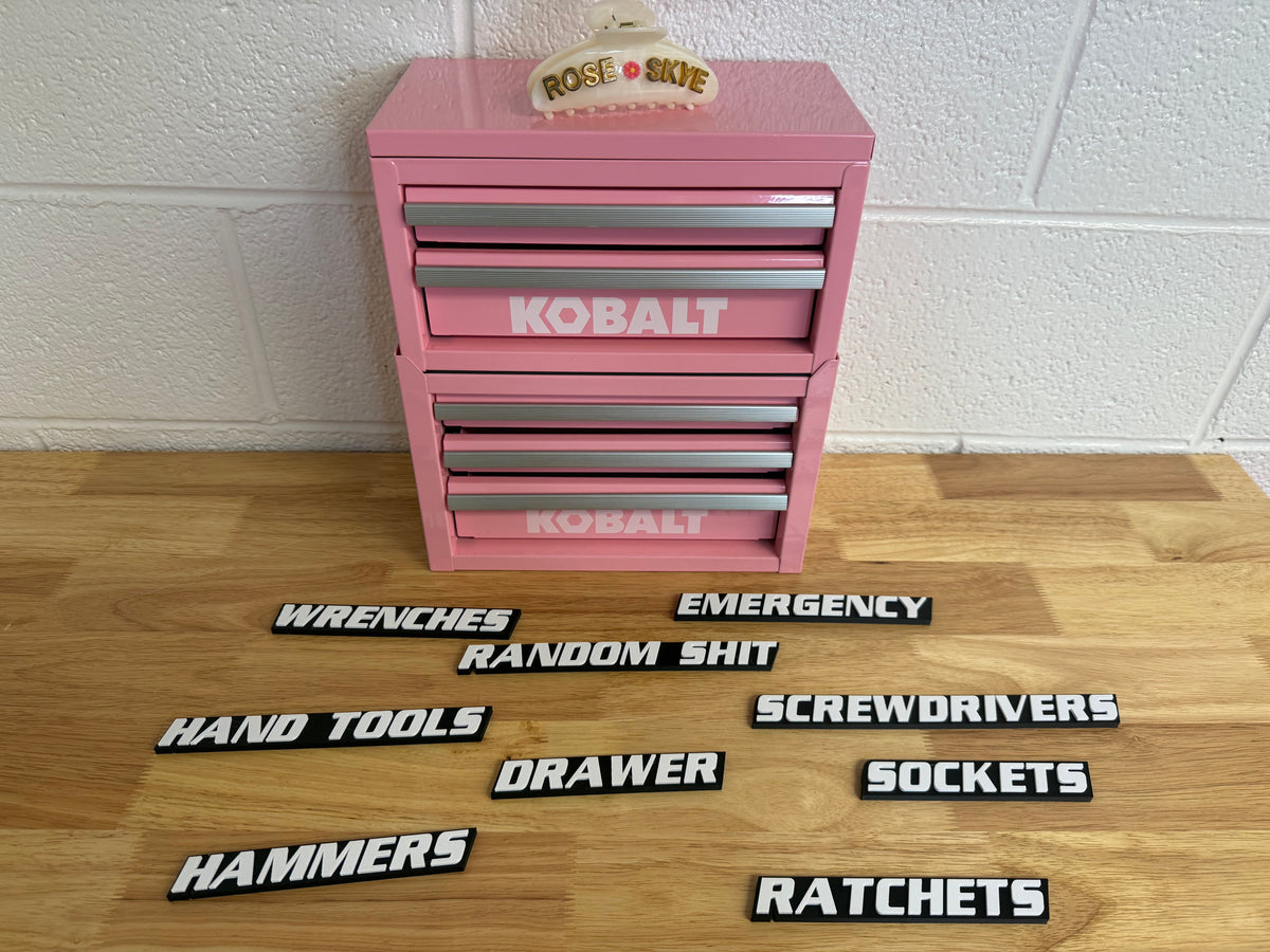 Magnetic Tool Box Labels