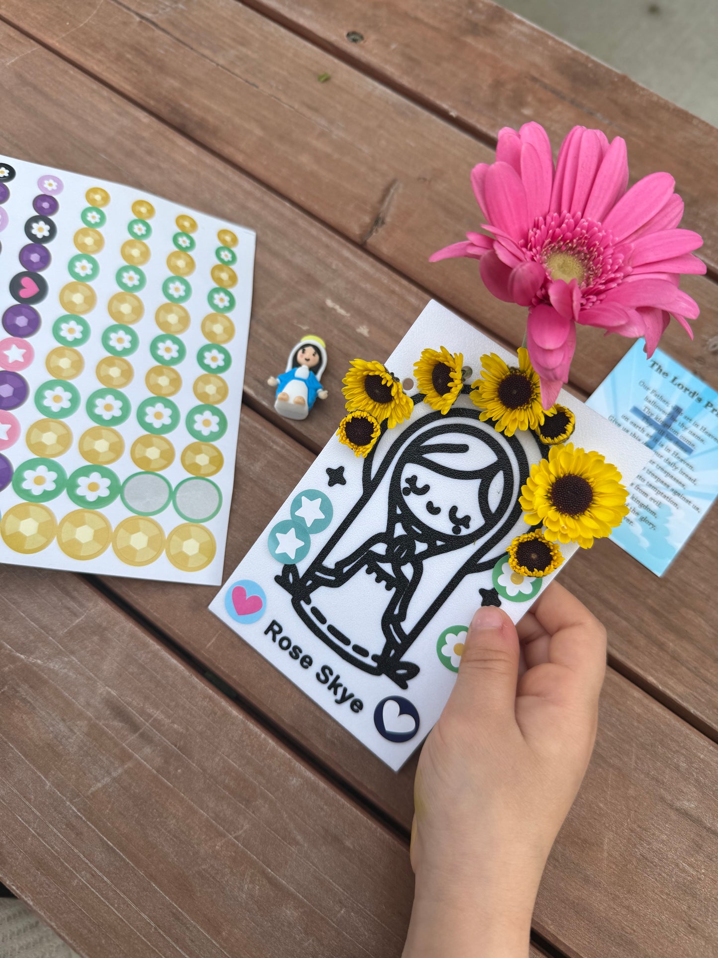 Mary Flower Activity Board