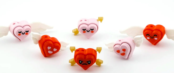 Cupid Heart Clickers  - Variety Pack