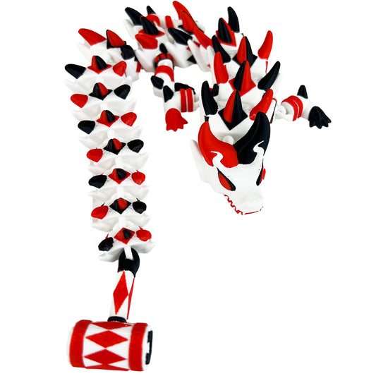 Girl Jester Dragon - Black/Red