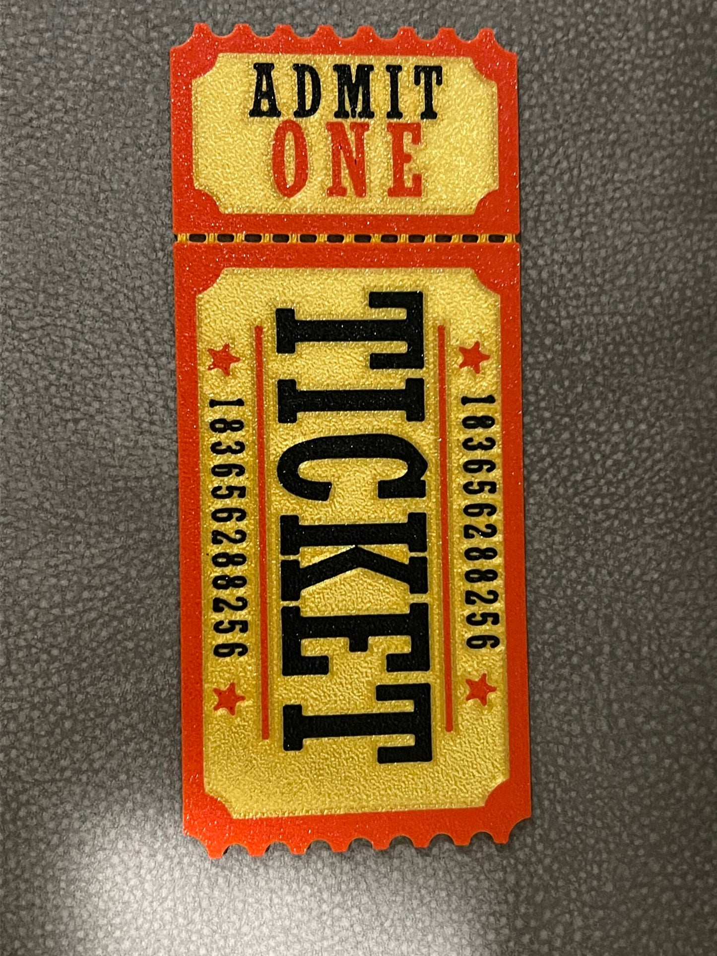 3D Vintage Ticket