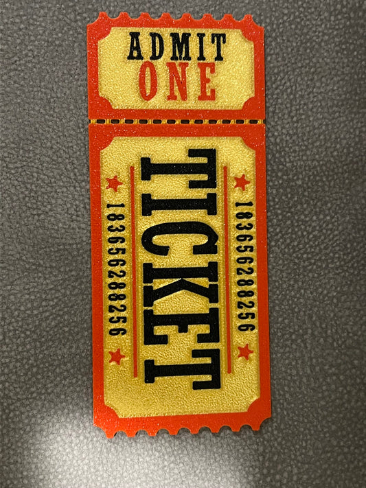 3D Vintage Ticket