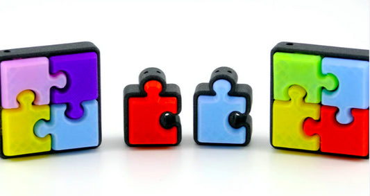 Puzzle Piece Clickers  - Variety Pack