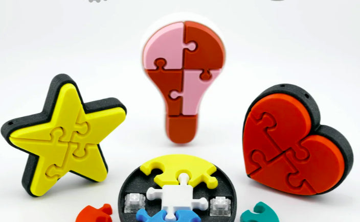 Puzzle Shape Clickers  - Variety Pack