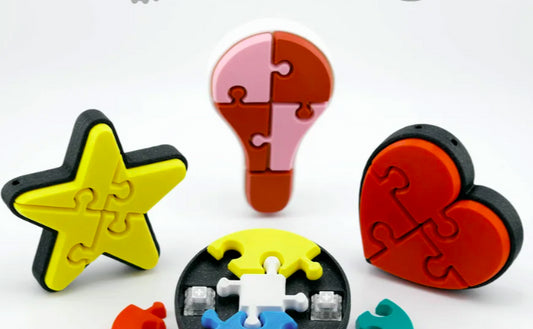 Puzzle Shape Clickers  - Variety Pack