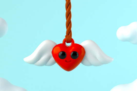 Winged Heart Charm