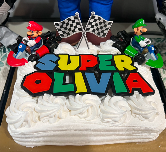 Custom "Super Mario" Cake Topper