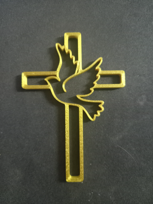 Cross & Dove Cake Topper