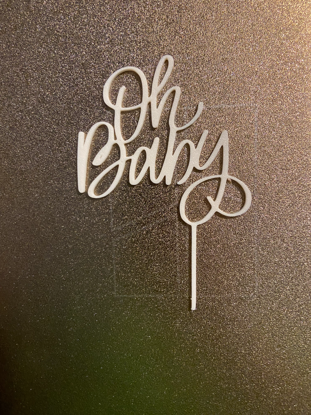 Oh Baby Cake Topper